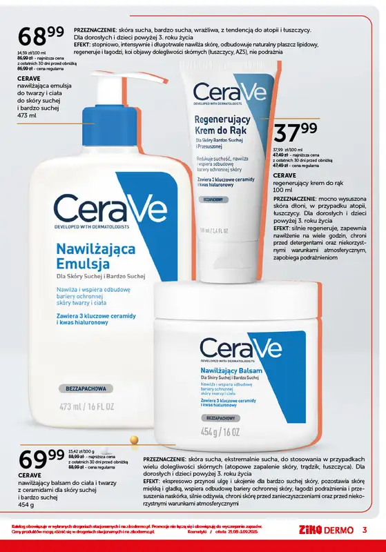 Ziko Dermo - gazetka promocyjna Gazetka od czwartku 21.08 do środy 03.09 - strona 3