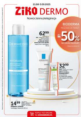 Ziko Dermo - gazetka promocyjna Gazetka od czwartku 21.08 do środy 03.09