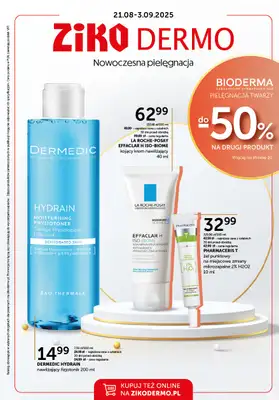 Ziko Dermo - gazetka promocyjna Gazetka od czwartku 21.08 do środy 03.09