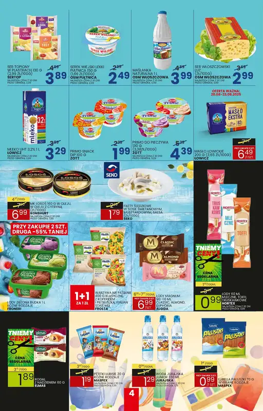 Wafelek - gazetka promocyjna Gazetka od poniedziałku 18.08 do niedzieli 31.08 - strona 4