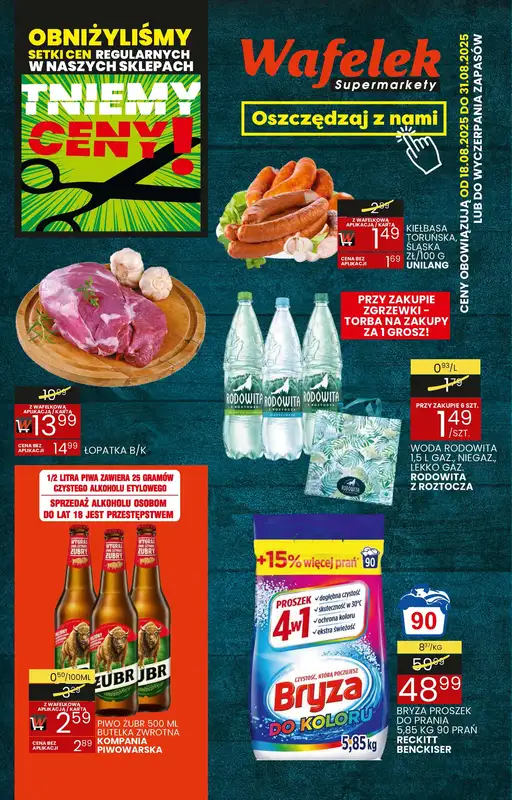 Wafelek - gazetka promocyjna Gazetka od poniedziałku 18.08 do niedzieli 31.08