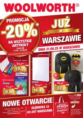Woolworth - gazetka promocyjna WIELKIE OTWARCIE! WARSZAWA, ul. Głębocka 13 od czwartku 21.08 do soboty 23.08