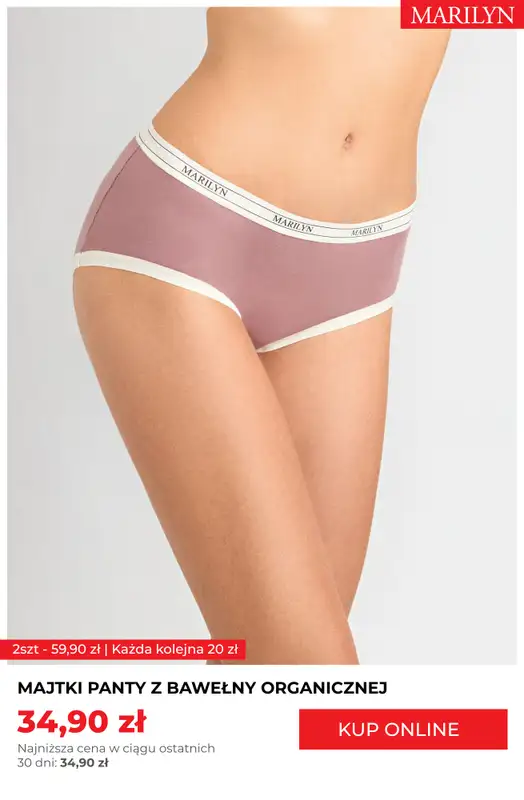 Marilyn - gazetka promocyjna Majtki organiczne w supercenach – z każdą parą taniej! od poniedziałku 18.08  - strona 9