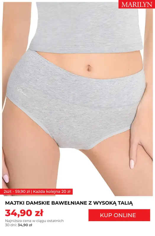Marilyn - gazetka promocyjna Majtki organiczne w supercenach – z każdą parą taniej! od poniedziałku 18.08  - strona 6
