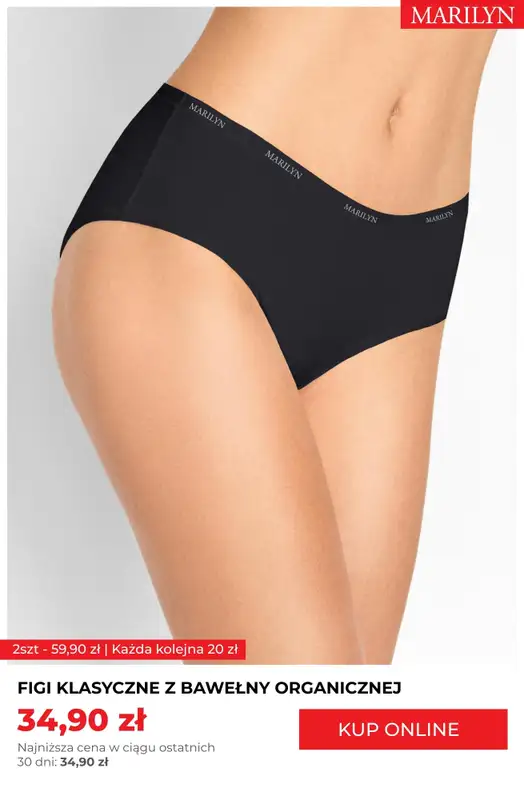 Marilyn - gazetka promocyjna Majtki organiczne w supercenach – z każdą parą taniej! od poniedziałku 18.08  - strona 5