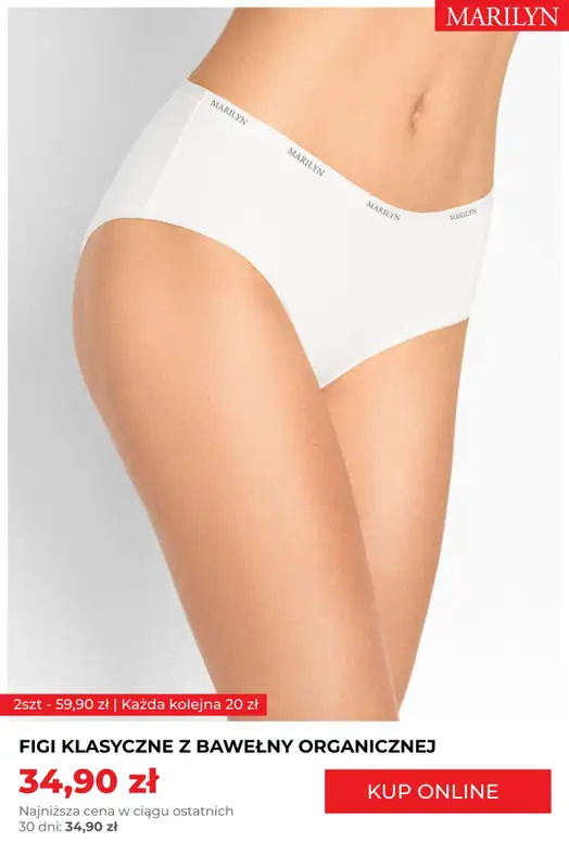 Marilyn - gazetka promocyjna Majtki organiczne w supercenach – z każdą parą taniej! od poniedziałku 18.08  - strona 3