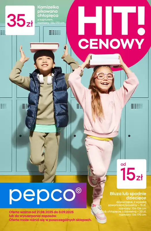 Pepco - gazetka promocyjna Gazetka od czwartku 21.08 do środy 03.09