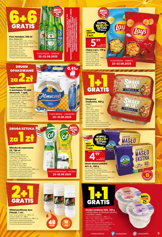 Twój Market - gazetka promocyjna Gazetka od środy 20.08 do wtorku 26.08 - strona 9
