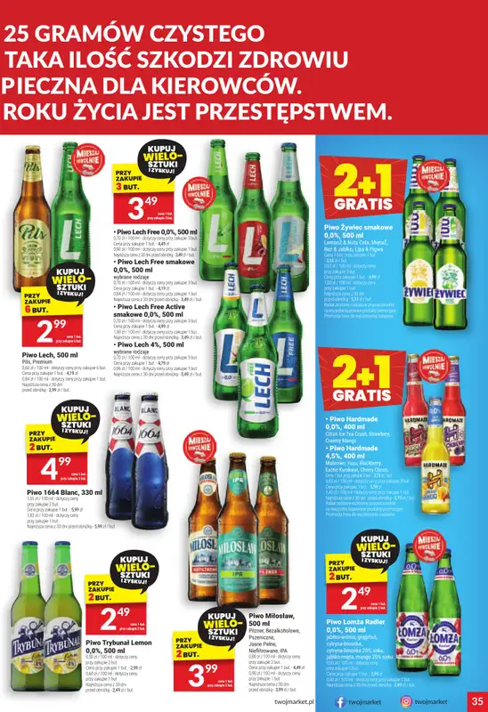 Twój Market - gazetka promocyjna Gazetka od środy 20.08 do wtorku 26.08 - strona 35