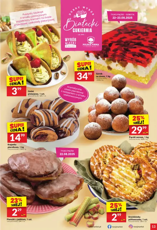 Twój Market - gazetka promocyjna Gazetka od środy 20.08 do wtorku 26.08 - strona 13