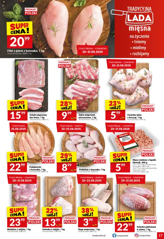 Twój Market - gazetka promocyjna Gazetka od środy 20.08 do wtorku 26.08 - strona 17