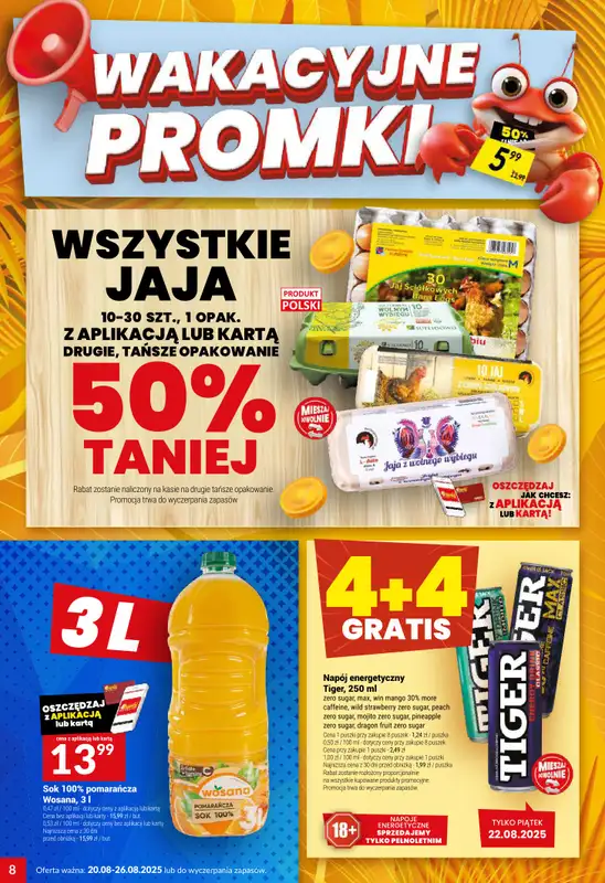 Twój Market - gazetka promocyjna Gazetka od środy 20.08 do wtorku 26.08 - strona 8
