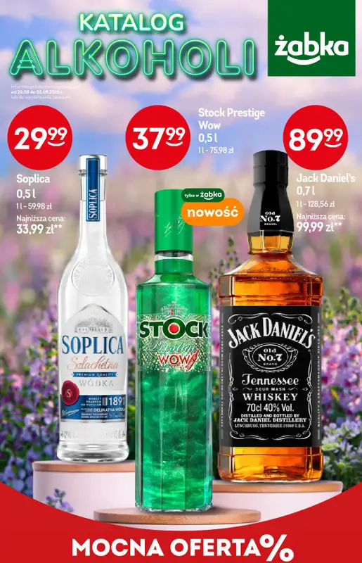 Żabka - gazetka promocyjna Katalog alkoholowy  do wtorku 02.09