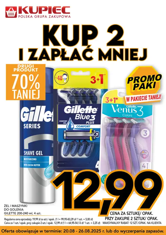 Kupiec - gazetka promocyjna Promopaki od środy 20.08 do wtorku 26.08 - strona 2