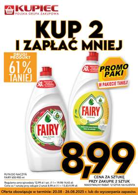 Kupiec - gazetka promocyjna Promopaki od środy 20.08 do wtorku 26.08