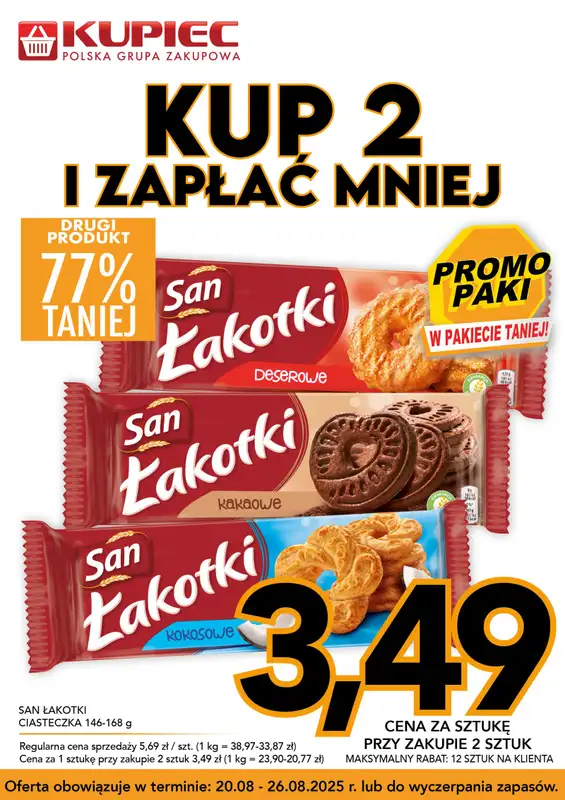 Kupiec - gazetka promocyjna Promopaki od środy 20.08 do wtorku 26.08 - strona 7
