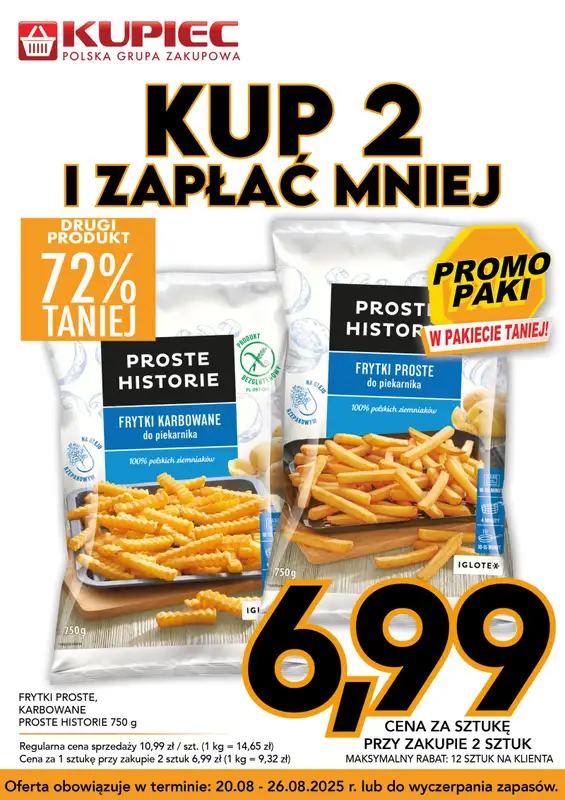 Kupiec - gazetka promocyjna Promopaki od środy 20.08 do wtorku 26.08 - strona 9