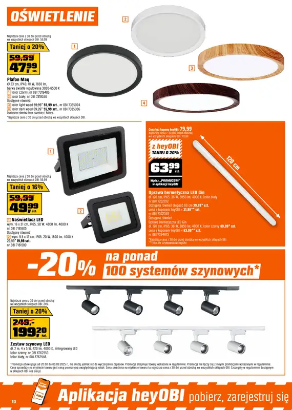 OBI - gazetka promocyjna Gazetka od środy 20.08 do wtorku 09.09 - strona 10