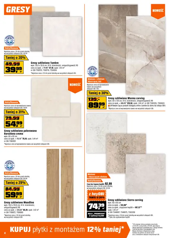 OBI - gazetka promocyjna Gazetka od środy 20.08 do wtorku 09.09 - strona 4