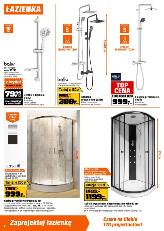 OBI - gazetka promocyjna Gazetka od środy 20.08 do wtorku 09.09 - strona 6