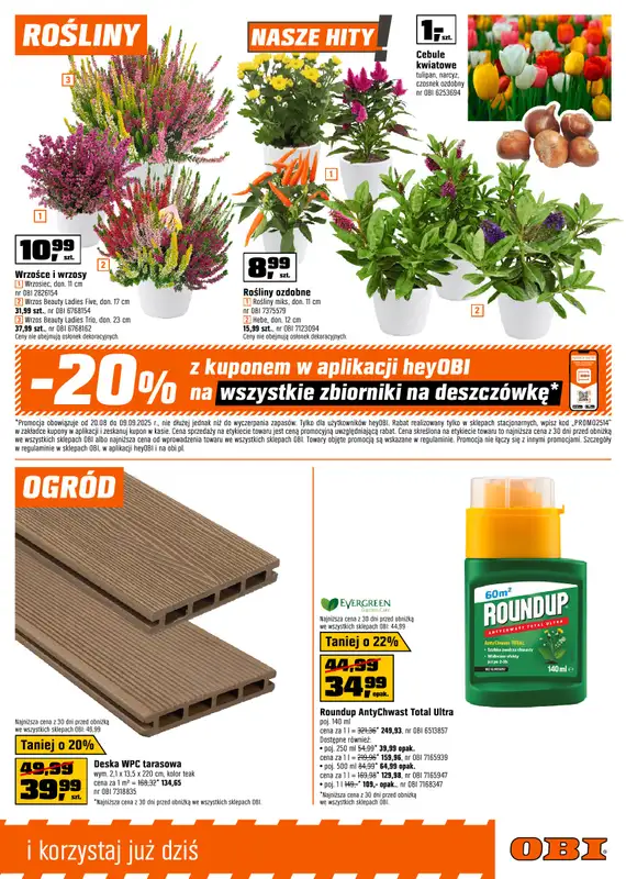 OBI - gazetka promocyjna Gazetka od środy 20.08 do wtorku 09.09 - strona 11