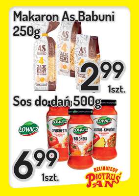 Delikatesy Piotruś Pan - gazetka promocyjna Plakaty promocyjne od środy 20.08 do środy 27.08