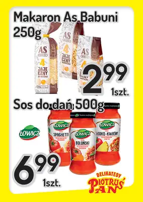 Delikatesy Piotruś Pan - gazetka promocyjna Plakaty promocyjne od środy 20.08 do środy 27.08
