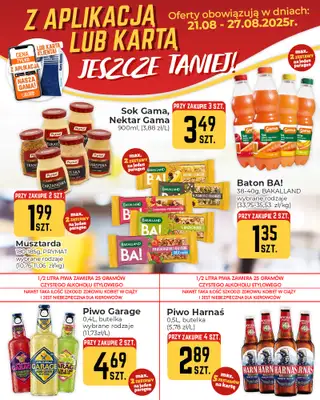 Społem Częstochowa - gazetka promocyjna Plakaty promocyjne od czwartku 21.08 do środy 27.08