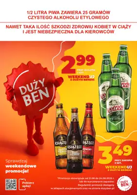 Duży Ben - gazetka promocyjna Weekendowe promocje! od czwartku 21.08 do niedzieli 24.08