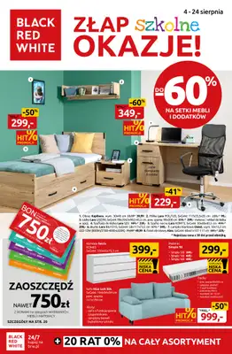 Black Red White - gazetka promocyjna Złap szkolne okazje do -60% od poniedziałku 04.08 do niedzieli 24.08 Black Red White - gazetka promocyjna Złap szkolne okazje do -60% od poniedziałku 04.08 do niedzieli 24.08