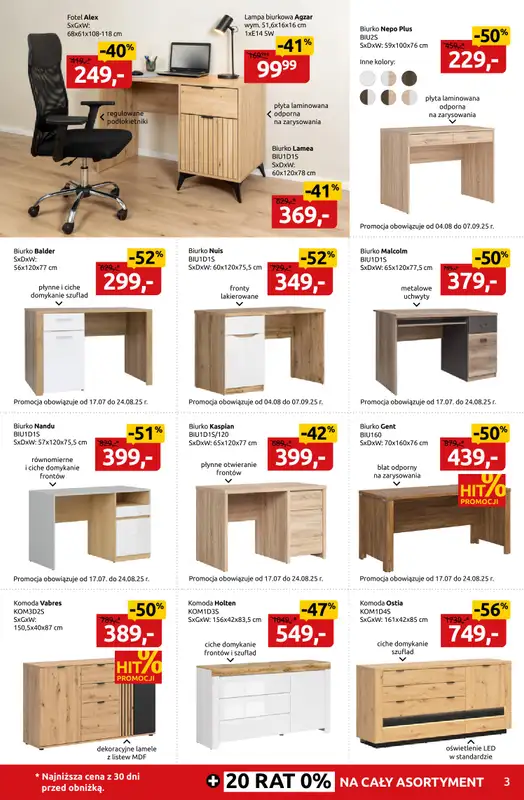 Black Red White - gazetka promocyjna Złap szkolne okazje do -60% od poniedziałku 04.08 do niedzieli 24.08 - strona 3