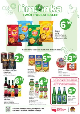 Limonka - gazetka promocyjna Gazetka od czwartku 28.08 do środy 03.09 Limonka - gazetka promocyjna Gazetka od czwartku 28.08 do środy 03.09