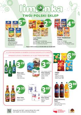 Limonka - gazetka promocyjna Plakat promocyjny od czwartku 28.08 do środy 03.09