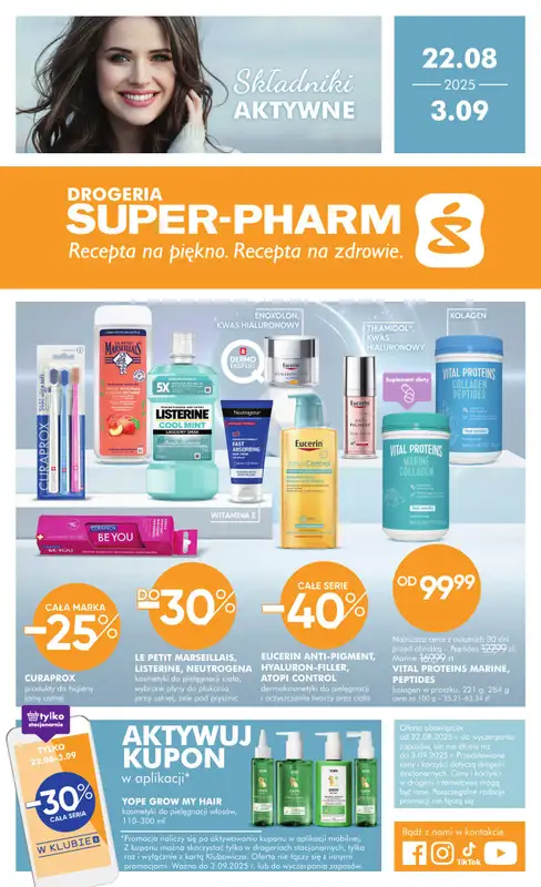 Super-Pharm - gazetka promocyjna Gazetka od piątku 22.08 do środy 03.09