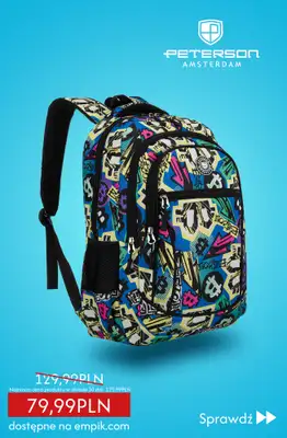 Empik - gazetka promocyjna Plecaki - oferta specjalna od środy 20.08 do niedzieli 31.08 - strona 3 Empik - gazetka promocyjna Plecaki - oferta specjalna od środy 20.08 do niedzieli 31.08 - strona 3