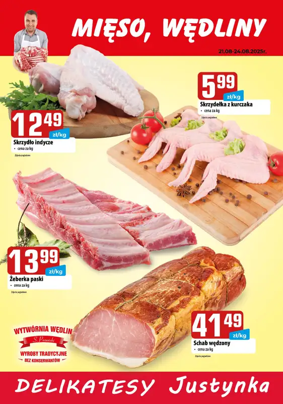 Delikatesy Justynka - gazetka promocyjna Gazetka od czwartku 21.08 do środy 03.09 - strona 5