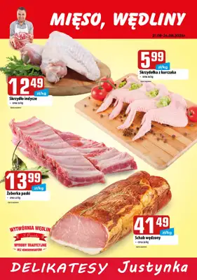 Delikatesy Justynka - gazetka promocyjna Gazetka od czwartku 21.08 do środy 03.09 - strona 5 Delikatesy Justynka - gazetka promocyjna Gazetka od czwartku 21.08 do środy 03.09 - strona 5