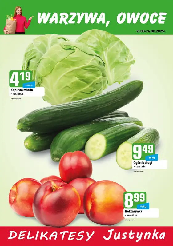 Delikatesy Justynka - gazetka promocyjna Gazetka od czwartku 21.08 do środy 03.09 - strona 3