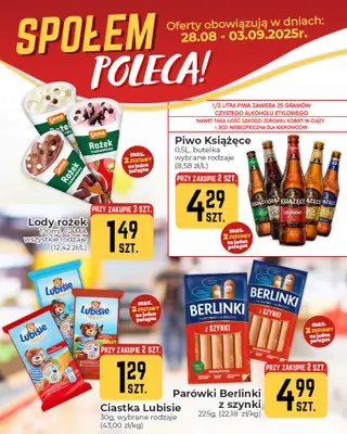 Społem Częstochowa - gazetka promocyjna Plakaty promocyjne od czwartku 28.08 do środy 03.09 - strona 3