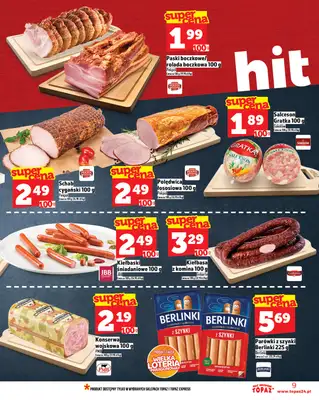 TOPAZ - gazetka promocyjna Gazetka od czwartku 28.08 do środy 03.09 - strona 9 TOPAZ - gazetka promocyjna Gazetka od czwartku 28.08 do środy 03.09 - strona 9