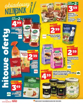 TOPAZ - gazetka promocyjna Gazetka od czwartku 28.08 do środy 03.09 - strona 14 TOPAZ - gazetka promocyjna Gazetka od czwartku 28.08 do środy 03.09 - strona 14
