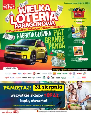 TOPAZ - gazetka promocyjna Gazetka od czwartku 28.08 do środy 03.09 - strona 2 TOPAZ - gazetka promocyjna Gazetka od czwartku 28.08 do środy 03.09 - strona 2