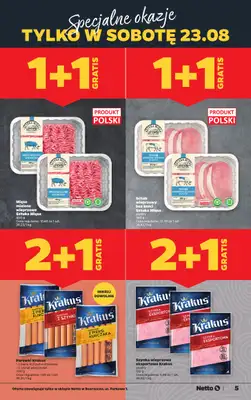 Netto - gazetka promocyjna Bezrzecze ul. Parkowa 1 - otwarcie już w CZWARTEK 21.08 od czwartku 21.08 do soboty 23.08 - strona 5