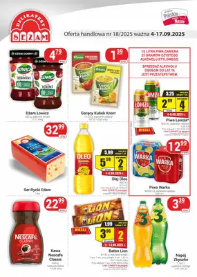 Delikatesy Sezam - gazetka promocyjna Gazetka od czwartku 04.09 do środy 17.09