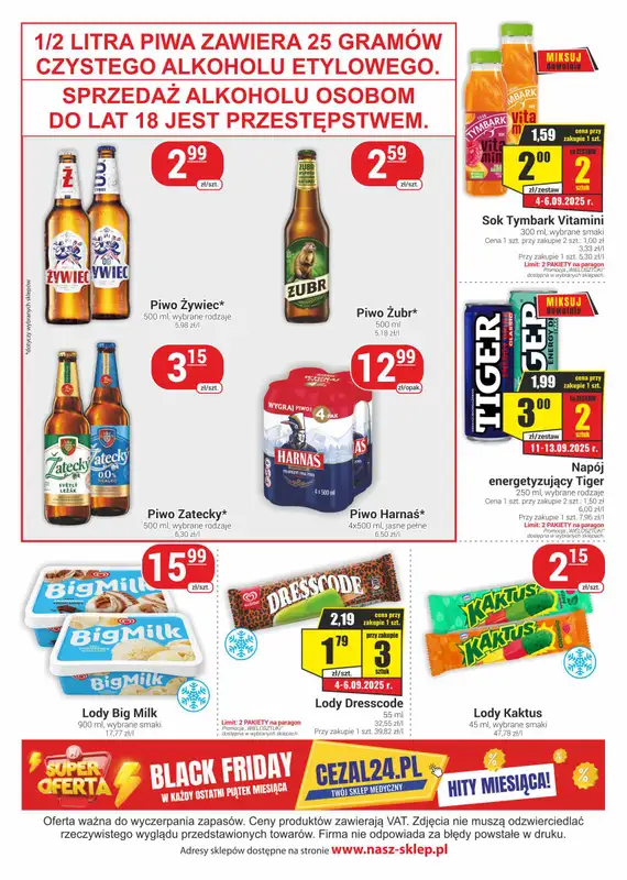 Delikatesy Sezam - gazetka promocyjna Gazetka od czwartku 04.09 do środy 17.09 - strona 4