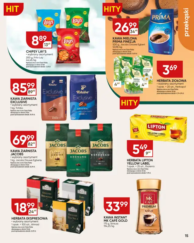 Chata Polska - gazetka promocyjna Gazetka od czwartku 28.08 do niedzieli 07.09 - strona 15