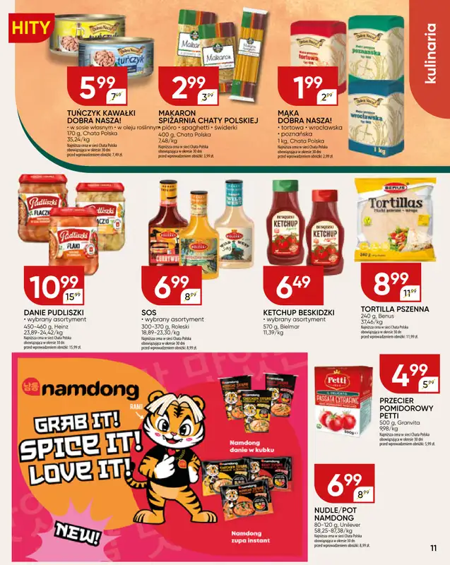 Chata Polska - gazetka promocyjna Gazetka od czwartku 28.08 do niedzieli 07.09 - strona 11