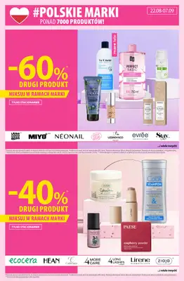 Hebe - gazetka promocyjna Gazetka od piątku 22.08 do niedzieli 07.09 - strona 2 Hebe - gazetka promocyjna Gazetka od piątku 22.08 do niedzieli 07.09 - strona 2