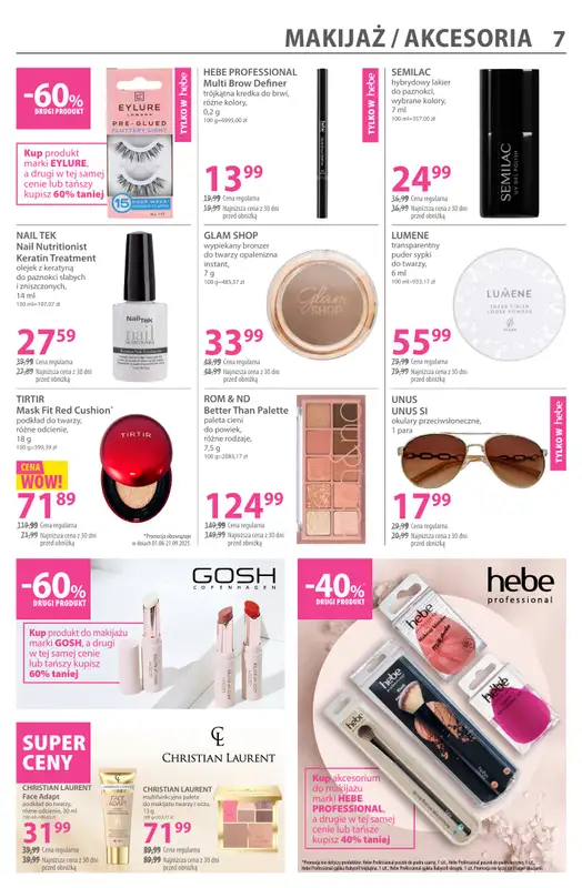 Hebe - gazetka promocyjna Gazetka od piątku 22.08 do niedzieli 07.09 - strona 7