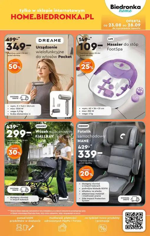 Biedronka - gazetka promocyjna Okazje tygodnia od 25.08 od poniedziałku 25.08 do środy 10.09 - strona 43